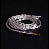 8 Strands Silver Plated se535 215 ie80s ie300 0.78 Dual Pin a2dc mmcx qdc Headphone Upgrade Cable