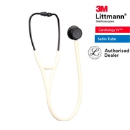 3M Alabaster Tube (new Satin material), Black Matte finish chestpiece, Cardiology IV 6186C, 3M Littm