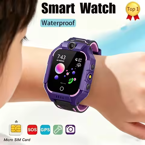 Q19 Kids Smart Watch SOS Phone Call Location Tracker Anti-Lost Camera Touch Screen Waterproof Studen