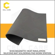 OSS Magnetic Heat Insulation Silicone Mat Soldering Pad Work Station Mobile Phone Repairing Heat Res