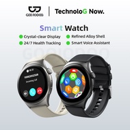 GOOJODOQ IP68 Waterproof Smart Watch Zinc Alloy 3D Dynamic Health Monitoring Smart Voice Assistant