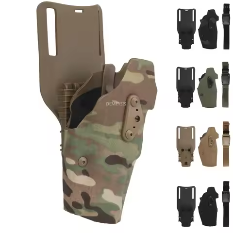 Hunting Gun G17 Holster Quick Locking System Tactical Shooting for Glock17 Waist Belt Holsters Paint