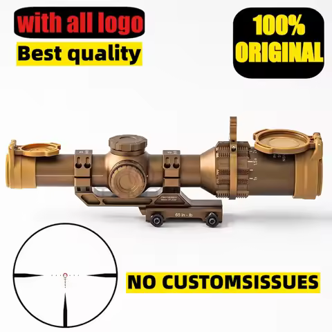 Hunting scope Airsoft HD 1-6x24 30mm FFP First Focal Plane Riflescope Optical Sight Spotting Scope F