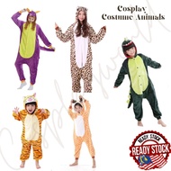 [Cosplayworld] Costume Kids Animals Jumpsuit Deer Tiger Leopard Dino Lion Cosplay Event Party