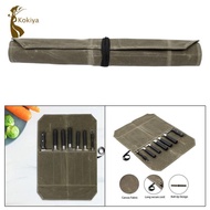 [kokiya] Foldable Chef Roll Bag Storage Pockets Pouch Bag Chef Case Chef Bag Pouch