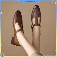 Retro Thick Heel Mary Jane Shoe Lightwe ight Mule