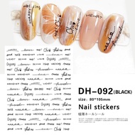 Stickers HandPieces, signature code DH-092, nail stickers