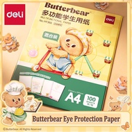 Deli HY366 Butterbear Limited Edition Copy Paper A4-70g 90 Sheets+10 Color Limited Edition Paper