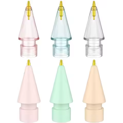 6PCS Fine Point Replacement Tips For Apple Pencil 2/1 Apple Pencil USB-C Apple Pencil Pro Colorful i