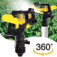 Durable Plastic 360 Degrees Rotary Sprinklers Garden Lawn Landscape Farmland Sprinkler Irrigation Watering Double Outlet Water Nozzle