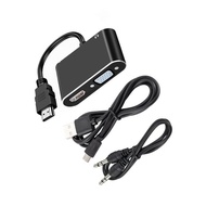 [3C] Converter Adapter Audio Output Support 1080P Definition Plug Play 4GZM