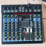 Mixer Zetapro Sniper6 / Sniper 6 Original / Mixer 6 Channel Ada Compressor Effect Reverb 99 Dsp