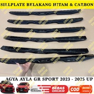 Rear Sillplate Agya Ayla 2023 2024 2025 GR SPORT Black Carbon - Black, Agya