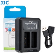 JJC BCS-5 Battery Charger USB Dual Slot for Olympus BLS-50 BLS-5 BLS-1 Compatible with Olympus OM-D E-M10 &amp; Mark II III E-620 E-600 E-450 E-PL9 E-PL8 E-PL7 E-PL5 E-P3 E-P2 E-P1 E-PM1 Camera