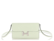 Hermès Vert Fizz Epsom Constance-To-Go Wallet Palladium Hardware, 2023