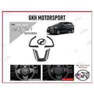 Perodua myvi 2018 2019 2020 2021 carbon fiber steering wheel frame cover garnish accessories myvi fl