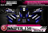 Sniper 150 decals / sticker Version 1