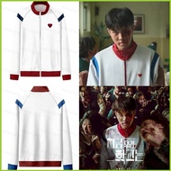 PS2 All of us are Dead Cosplay Jacket Long Sleeve Tops Zipper Casual Loose Coat Netflix Unisex Outer