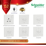 Schneider Avatar On C Socket and Switches 【White Colour】