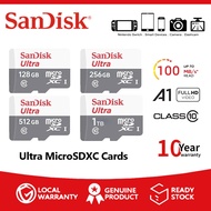 SanDisk Ultra A1 microSDXC Memory Card, 128/256/512GB/1TB, Class 10 High-Speed Flash UHS-I Card, Cam