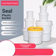 Food Grade Plastic Barrel Sealed Real Stone Paint Coating Barrel 10/20/25/35L KG KG pp Thickened But