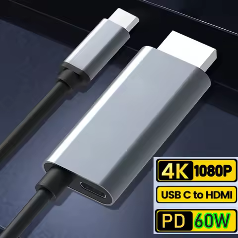 USB-C to HDMI cable 4K Type C USB to HDMI 4k adapter converter cable with power PD charging for Appl