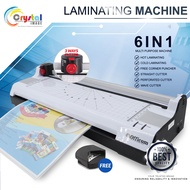 Officom 6 in 1 Laminating Machine Package A3 Size Bundle Set Hot & Cold Laminating Film Portable Lam