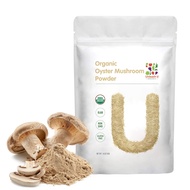 Organic Oyster Mushroom Powder,1 Pound 100% Pure Natural Green Food, Supports Immune Function and Pr