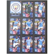 (全隊18張) 19/20 曼城歐聯 Match Attax TEAM set #Manchester City