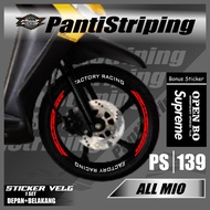 Rim Stickers - Rim Cutting Stickers for MIO Motorcycle Rims