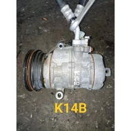 SUZUKI/ PROTON K14B AIR COND COMPRESSOR PUMP USED ORIGINAL AUTO PART GOOD QUALITY