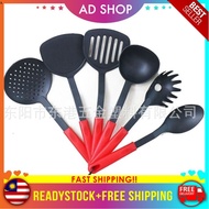 [AD SHOP] Nylon Kitchen Tools 6 in 1 Set Senduk Tahan Panas Sudip High Quality