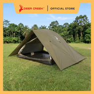 Deer Creek 6 Person Double Layer Typhoon/Typhoon Plus Dome Tent Army Green