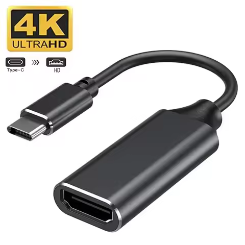 USB Type C to HDMI-compatible Adapter Cable USB-C to HDMI Cable Converter 4K Type-C to HDMI For PC L