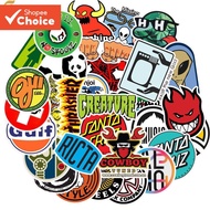 50PCS Skate Brand Stickers - Waterproof Vinyl Decals for Laptop, Phone & Skateboard