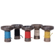 New Product Hookah Accessories Ceramic Pipe Bowl Medium Hole Shisha Bowl Winding Pipe Pot