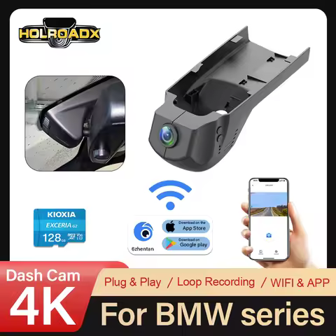 HOLROADX Dash Car Camera 4K 2160P Wifi Night Version For BMW F Chassis 1/2/3/4/5/6/7 X1/X2/X3/X4/X5/