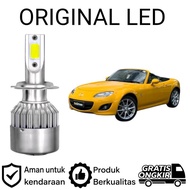 AM 2pcs H11 COB LED Remote Headlights for MAZDA MX-5 NC Car