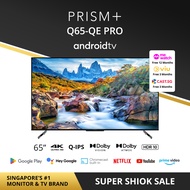 PRISM+ Q65 PRO Quantum Edition | 4K Android TV | 65 inch | Quantum Colors | Google Playstore | Inbuilt Chromecast