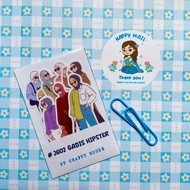 #JG02 GADIS HIPSTER STICKER for journal planner scrapbook decorations sticker