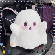 DAPHNE Little Ghost Backpacks, Funny Halloween Classic Backpacks, Cute White  Plush Doll Shoulder Bags Girls