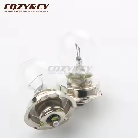 2PC Headlight bulb 12V 15W P26S for Motorcycle Scooter Kart ATV 50cc 100cc 125cc 150cc 200cc 2T 4T