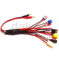 A7 9 in 1 Multifunctional Charger 4.0mm Banana Adapter Connector Plug T Tamiya Futaba TRX' XT60 EC3 