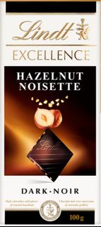 Lindt EXCELLENCE 瑞士蓮  Roasted Hazelnut Dark Chocolate Bar  烤榛果黑朱古力