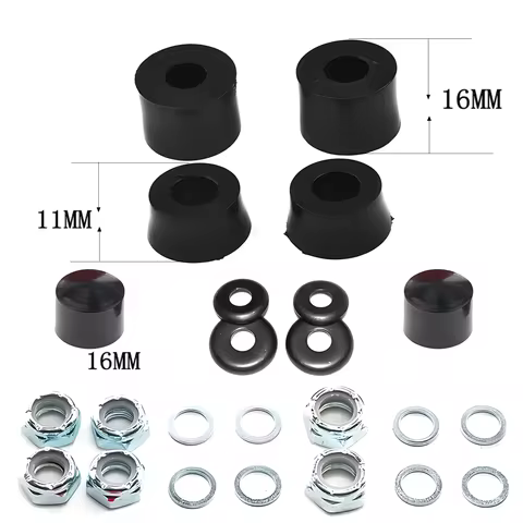 1 Set 90a Skateboard Truck Rebuild Kit Bushing Washers Pivot Cups Shock Absorber PU Pad Shock-absorb
