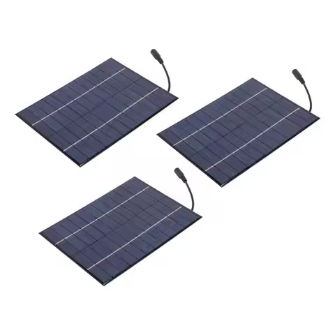 N84R 3X 12V 5.2W Mini Solar Panel Polycrystalline Solar Cells Silicon Epoxy Solar DIY Module System 