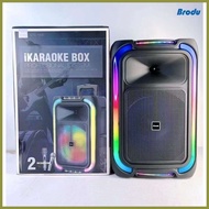☌ ◰ ▼ BTS-1890 Trolley Bluetooth Karaoke  Speaker with Dual Microphone
