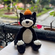 Cute Cartoon Jellycat Same Style Geely Plush Doll Comforting Doll Bag Ornaments Birthday Gift for Friends Cat Plush Toy Little Black Cat Doll