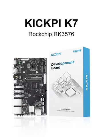 KICKPI K7 RK3576 4GB RAM 32GB eMMC 8-Core Single Board Computer 6TOPS NPU Mali-G52 GPU Android 14 Li