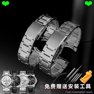Watch Strap Suitable for Casio Watch Strap Steel Band Male MTP1374/1375 MDV106 Swordfish Stainless S